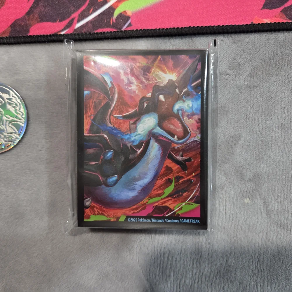 Mega Charizard X ex UPC Playmat, Deckbox, Sleeves, Coin, Damage Counters